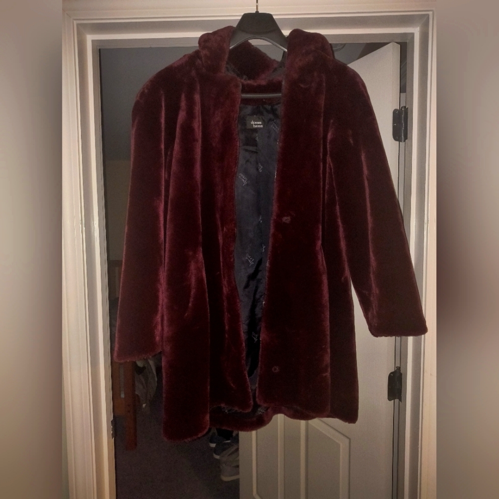 Dennis Basso Faux Fur Coat